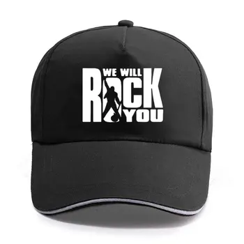 Bumbac Camionagiu Capace We Will Rock You Print Șapcă De Baseball Barbati Femei Unisex Moda Regina Rock Band Fanii Rock Hip-Hop Pălării