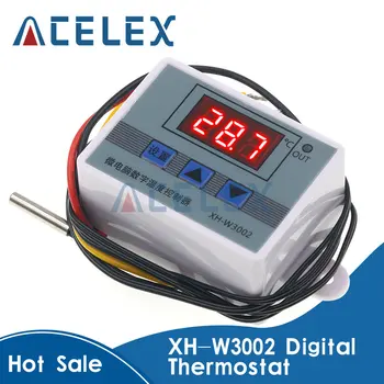XH-W3002 W3002 AC 110V-220V DC 24V DC 12V Led Digital Termostat Termostat Controler de Temperatura Comutator de Control Metru