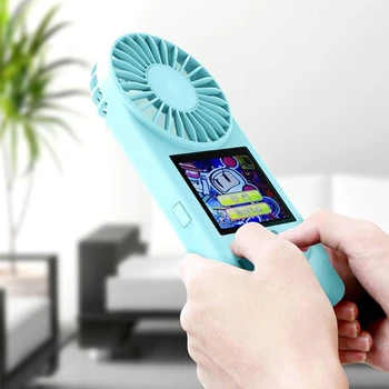 500 în 1 Retro Joc Handheld Consola cu Fan Creative de Vară 2-în-1 de Răcire a Aerului Mini USB Ventilator Personale Jucător Joc de 4 Culori