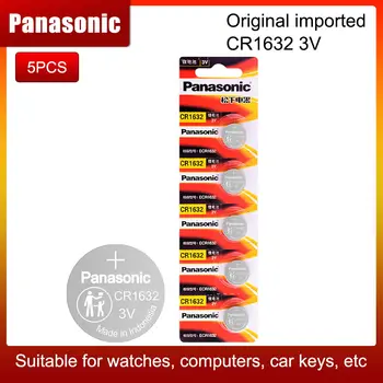Panasonic Top de Calitate Baterie Litiu 5PCS/LOT 3V cr1632 Buton Baterie de Ceas Monedă Baterii cr 1632 DL1632 ECR1632