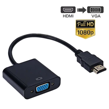 1080P Display Port HDMI la VGA Adaptor Cablu de sex Masculin la Feminin Converter Pentru PC si Laptop HDTV Monitor Proiector Display Port