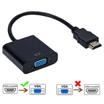 Roreta HD 1080P Digital Analog Converter Cablu compatibil HDMI la VGA Adaptor Pentru PS4 Laptop PC, TV Box pentru Proiector Displayer