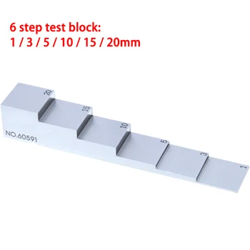 Ultrasonic de măsurare a grosimii blocul de testare 6-pas mm grosime standard de calibrare bloc de 4-pas / 5-pas
