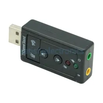Mini USB 2.0 3D Virtual 12Mbps Externe 7.1 Canale Audio placa de Sunet Adaptor Audio placa de Sunet Adaptor Portabil NOU