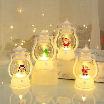 Crăciun Lampa LED Felinar Lumina Decor de Crăciun Moș Crăciun Pentru Acasă de Crăciun Ornament Crăciun Navidad Natal Noi Anul 2023