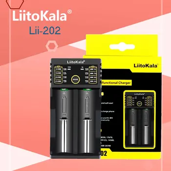 1-5PCS LiitoKala Lii-202 18650 Incarcator 1.2 V/3.7 V/3.2 V/3.85 V 21700 20700 2665014500 16340 NiMH li-ion încărcător Inteligent