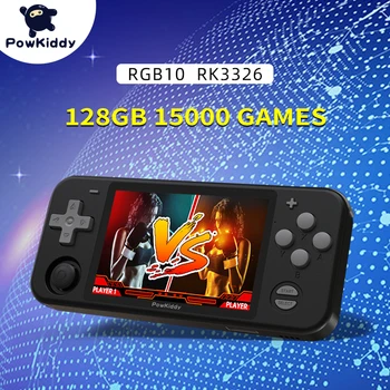 POWKIDDY RGB10 3.5-Inch IPS Open Source Handheld Consola de Joc Jucătorii RK3326 EE4.1 Versiune 128G 30000 de Jocuri pentru Copii cadouri