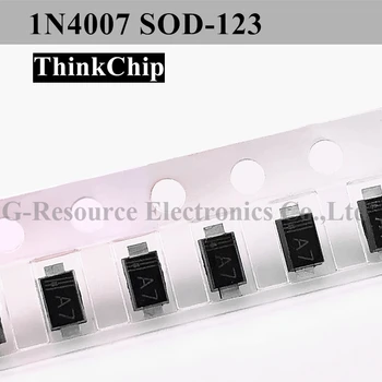(100buc) 1N4007W A7-SOD 123FL 1206 SMD Schottky diode 1N4007 (Marcaj A7)