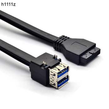 Conectori 19Pin/20Pin de sex Feminin Antet pentru a Dual USB 3.0 pe Panoul Frontal Desktop Placa de baza de Montare de Cablu Cablu cu Picioare Fixe 30/50/80cm