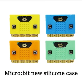 Silicon de Protecție Caz Moale Shell pentru BBC Microbit pentru Copii Educație Verde/Albastru/Galben/Portocaliu pentru Alegere (Fără Microbit)