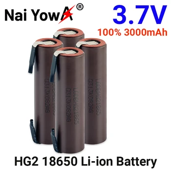 Original Baterie 18650 HG2 3000mAh cu Benzi Lipite Baterii pentru masini de insurubat 30A Curent Mare + DIY Nichel Inr18650 Hg2