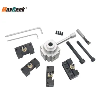 Maxgeek Mini Schimbare Rapidă Multifix Tool Post Suport Kit pentru 7 x10 12 14 Motor Strung