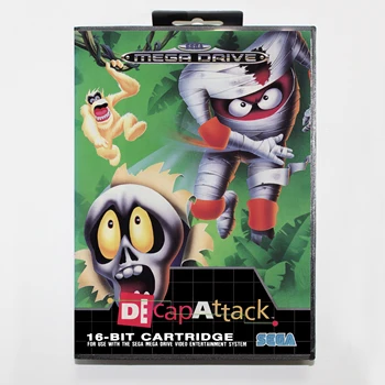 DeCapAttack 16bit MD Carte de Joc Pentru Sega Mega Drive/ Genesis cu Cutie de vânzare cu Amănuntul