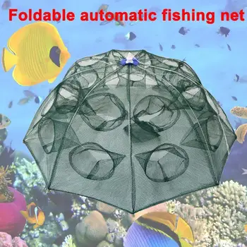 Reduceri De 75% Fierbinte! Automat Pliabil Pescuit Net Minnow Creveți Cușcă Nailon Crab Pește Capcana De Rețea
