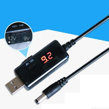USB Boost Converter DC 5V la 9V 12V USB Step-up Converter Cablu + 3.5x1.35 mm Conector Pentru sursă de Alimentare/Încărcător/Convertor de Putere