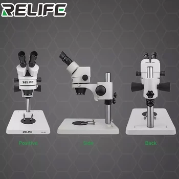 RELIFE RL-M2 7-45 Ori Microscop Binocular Inspecție PCB Reparații microscop 144 Sursă de Lumină LED, Telefon, Instrumentul de Reparare