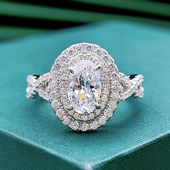Fierbinte S925 Argint Ring Moda Moda De Nuntă De Logodnă În Deget Inelul