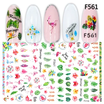 F Flamingo Autocolante Unghiilor Mare Наклейки На Ногти Девочки Totul Pentru Manichiura Design Adeziv Faux Ongles