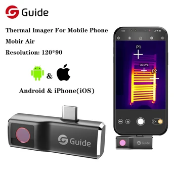 Ghid Mobir Aer Cameră de termoviziune pentru Telefonul Mobil Android Tip C pentru iPhone iOS de Termoviziune în Infraroșu Control de Reparare