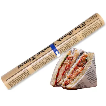 5 Metri Hartie De Copt Instrumente De Calitate Alimentară Grăsimi Hârtie Pâine De Tip Sandwich Burger Cu Cartofi Prajiti Ambalaje Cookie Hârtie De Ulei De Gătit Foaie