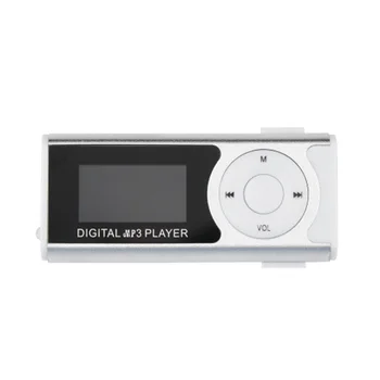 MP3 Media Player, Ecran LCD Suport USB Mini Clip 16GB TF Lumină LED-uri cu design Deosebit de Durabil cu Livrare Rapida