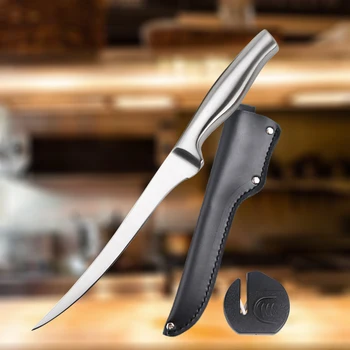 7 Inch Sharp Stil Japonez Practice din Oțel Inoxidabil cuțit de Bucătărie Lipsi de pește Sculptură Cuțit File Cuțite Cuțit pentru Dezosat
