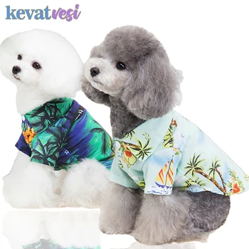 Stil Hawaiian Haine de Câine Respirabil Câine Cămașă de Vară de Îmbrăcăminte pentru animale de Companie pentru Câini de talie Mică de Primăvară Catelus Plaja T-Shirt Costum Ropa Perro