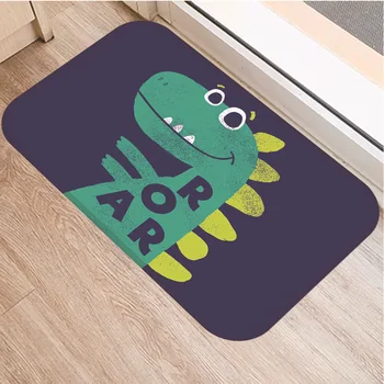Dinozaur Print Floor Mat Covor Moale Flanel Preș Covoare pentru Dormitor sufragerie Hol Etaj Mats