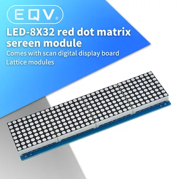 HT1632 Dot Matrix Driver cu MCU Zăbrele-Breakout bord LED HT1632C Modul 8X32 Red Dot-matrix Ecran de 2.4 V-5.5 V pentru MCU Control