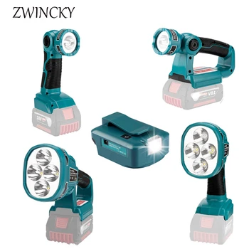 ZWINCKY 12W Led Lumina de Lucru Pentru Bosch 14.4 V 18V Acumulator BAT609 BAT609G BAT618 Munca Lanterne cu Incarcare USB 18v Instrumente