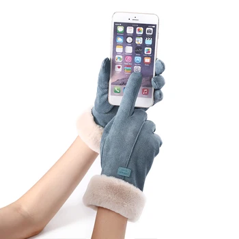 Femei Deget Mănuși Îngroșa Iarnă Ține de Cald Mănuși cu un deget de Înaltă calitate Femei Touch Ecran Mănuși