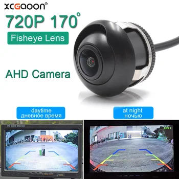 170 de Grade Fisheye 720P 2 Megapixeli Viziune de Noapte AHD Masina din Spate de Rezervă Vedere Camera Pentru Android Auto DVD / AHD Monitor