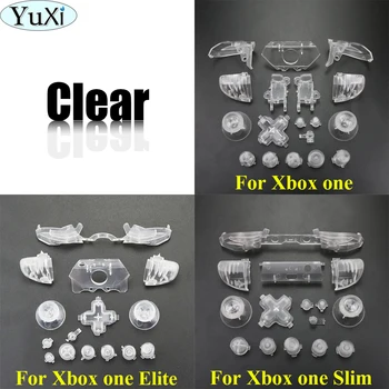 YuXi Pentru Xbox One S Slim de Înlocuire a Șterge Complet Bara de Butoane de Declanșare DPad LB LT RB RT Kit Pentru Xbox One Elite Controller Acoperi