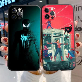 Marvel Spiderman Cazuri de Telefon Pentru iPhone 11 12 Pro MAX 6S 7 8 Plus XS MAX 12 13 Mini X XR SE 2020 Cazuri Funda Coque Carcasa
