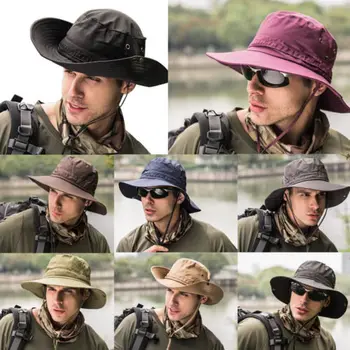 Boonie Găleată Pălărie Capac 2018 Nou Brand De Pescuit, De Vânătoare Refuz Safari Vara Barbati Palarie De Soare Pălărie De Pescar