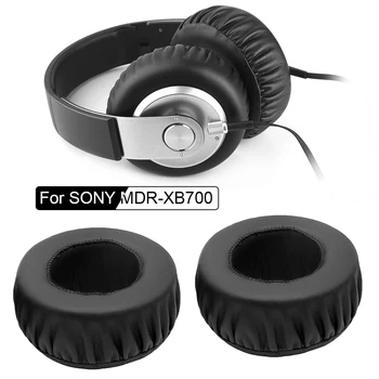 2 buc Spuma de Memorie Pernițe de Proteine din Piele Tampoane pentru Urechi Perna pentru Sony MDR-XB500 MDR-XB700 MDR-XB500 XB700 Căști 55mm Mufe Cupa