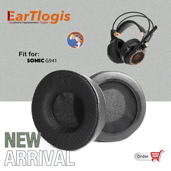 EarTlogis New Sosire Inlocuire Tampoane pentru Urechi pentru Somic G-941 G941 Cască Earmuff Acoperi Pernițe Perne