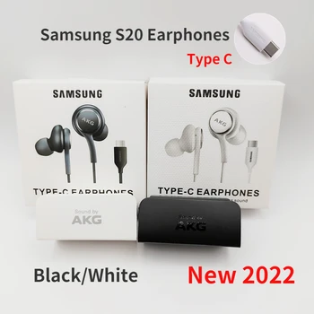 Tip C Cască pentru Samsung S20 Căști cu Fir AKG În Ureche Căști Cu Microfon Galaxy Nota 20 10 Plus S22 S21 USB Tip C Noi 2022