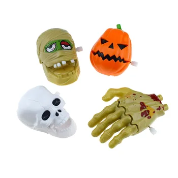 4BUC Spoof Jucării Petrecere Recuzită Glumă Amuzant Jucării Craniu de Păr Benzi Fantomă Lanț de Mână Cap de Dovleac de Halloween Amuzant Clockwork jucărie Mami