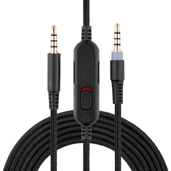 OFC Înlocuire Nailon Împletite Aux Cablu prelungitor Pentru Ibm AW310H AW510H AW988 Căști Cu Microfon Mute Control Volum