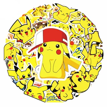 10/30/50pcs Drăguț Pokemon Pikachu Graffiti Autocolante Kawaii Decal Laptop Album Depozitare Chitara Telefon Decorare Autocolant Copil Jucărie