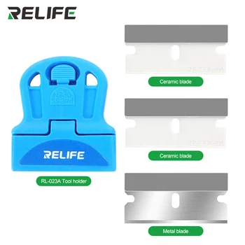 RELIFE RL-023A Metal Ceramică UV Adeziv Remover cuțit pentru Ecranul Telefonului Eliminarea OCA Uscat Cadru Clei Adeziv de Tăiere Polarizatoare Instrument