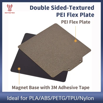 310MMx310MM de Primăvară din Oțel PEI Flex Placa Verso-Texturate la Temperatură Înaltă Resistan pentru PLA/ABS/TPU Voron Imprimantă 3D Piese