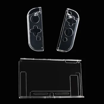 Transparent TPU Caz Moale Joycon Coajă de Protecție Acoperă pentru Nintendo Comutator NS Consola de Bucurie-con Crystal Clear Protector Spate