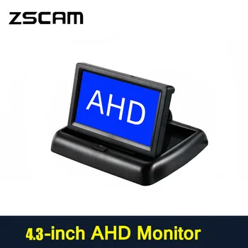 Noul Mini 800*480 4.3-inch AHD HD Auto LCD Inversarea Monitorul Doi Intrare din Față Și din Spate a Vizualiza Imaginea de Afișare Acasă monitorizare Monitor