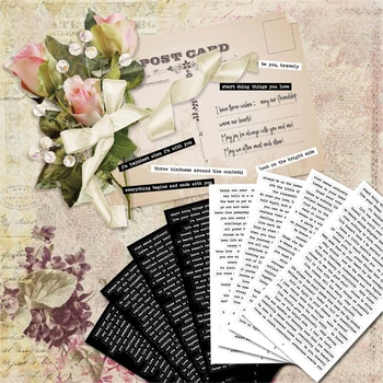 Inspiratie Cuvinte Frumoase Autocolante Adezive Citat Motivațional Autocolante pentru Album Notebook Jurnalizare Card de 8 Pagini