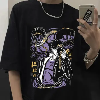 Anime Aventura Bizar Jojo Tricou Barbati Jotaro Star Platinum Manga Grafic T-shirt pentru Bărbați de Moda pentru Femei Maneci Scurte Topuri Casual