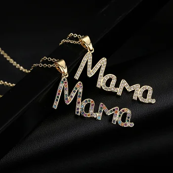 Cadou de Ziua mamei Mama Scrisoare Numele Colier 2022 Tendință Ușoară de Lux Bijuterii Pentru Mama de Moda Farmec Elegant Cravată