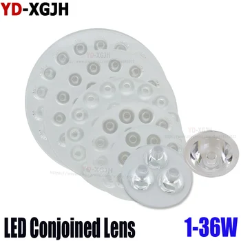 2 BUC LED-uri Siamezi Obiectiv Lampă Spot Chip Lentile 1W3W5W7W 9W12W15W18W21W24W36W de Mare Putere 1W LED Lumen Plat Transparent Twin Lens