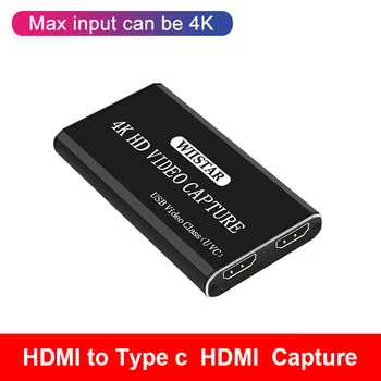 USB2.0 Captura Video 1080P, 4K HDMI Cu USB de tip c, HDMI Joc Card de Captura Video Live Streaming de Difuzare Cu Microfon pentru XBOX PS4